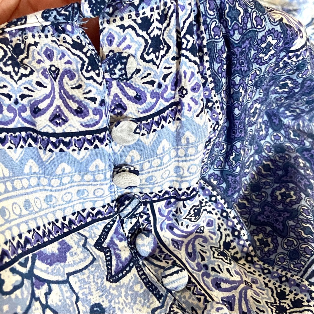 Adrienne Vittadini 3/4 button Sleeve Floral Top - Picture 7 of 10